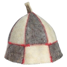 Wool Sauna Cap for Women Men Watermelon Red