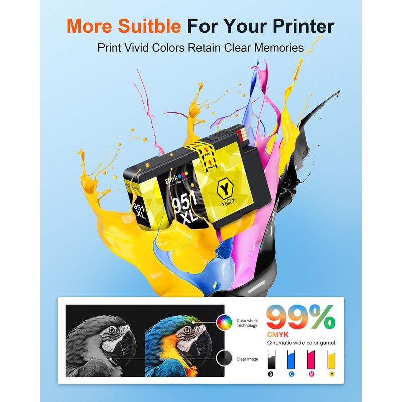 950XL 951XL Ink Cartridge 950 951 Combo Pack Compatible for