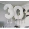 40 Inch Number Balloons Giant Number Aluminium Foil Helium Balloons