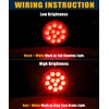 Ronybuy 10Pcs 4" Round Red Led Trailer Lights, Trailer Tail