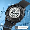 findtime Women's Digital Watch Waterproof Watch with Soft Rubber Strap