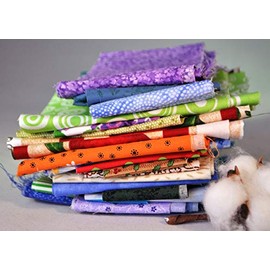 Fabric Scrap Strips, Over 2 Yards Total, 100% Cotton