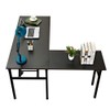 DlandHome L-Shaped Folding Computer Desk 54.7inches and 54.7inches Left and