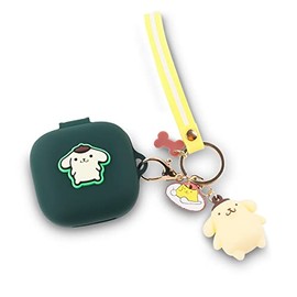 (1 Pack) BGAANM Cute Cartoon Silicone Earphone Case Protective Cover with Funny Doll Anti-Lost Rope and Keychain Fit Designed for Beats Fit Pro Earbuds 2021