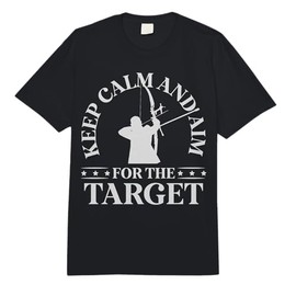 Keep Calm and Aim for The Target Archery Archer Bow Arrow Comfort Colors Adult Heavyweight T-Shirt