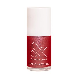 Olive & June Long-Lasting Nail Polish Plump, Gel-Like Finish No Lamp Needed Lasts up to 10 days Salon-Quality Color at Home 15-Free, Vegan & Cruelty-Free, Chip-Resistant Shine Ruby Shimmer