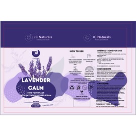 JC Naturals Lavender Calm Shower Steamers with Essential Oils, Vegan, Handmade, Includes Soap (Lavender)