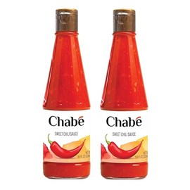 Chabé Sambal Hot Sauce | Sweet Chili Flavor | Vegan Spicy Ketchup, Sriracha, From Fresh Garlic, Gluten-free, 10.9 Fl Oz (Pack of 2)
