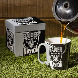 Team Sports America Las Vegas Raiders, 14oz Ceramic with Matching Box