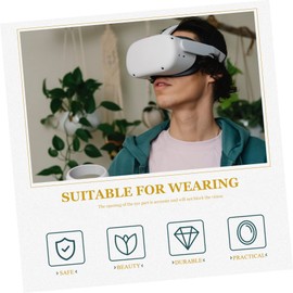 Mikinona Vr Sweat Guard Quick Dry Vr Eye Mask Cover for Virtual Reality Elastic Mask Band