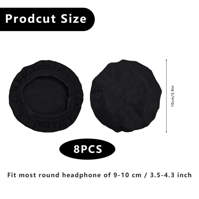 4 Pairs Headphone Ear Covers, Sweat Mesh Headphone Covers Washable