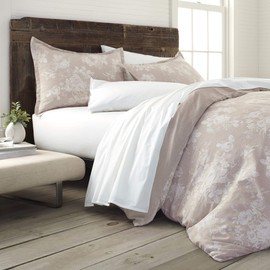 EcoPure 100% Organic Cotton Wash Sienna Comforter Set, King, Linen