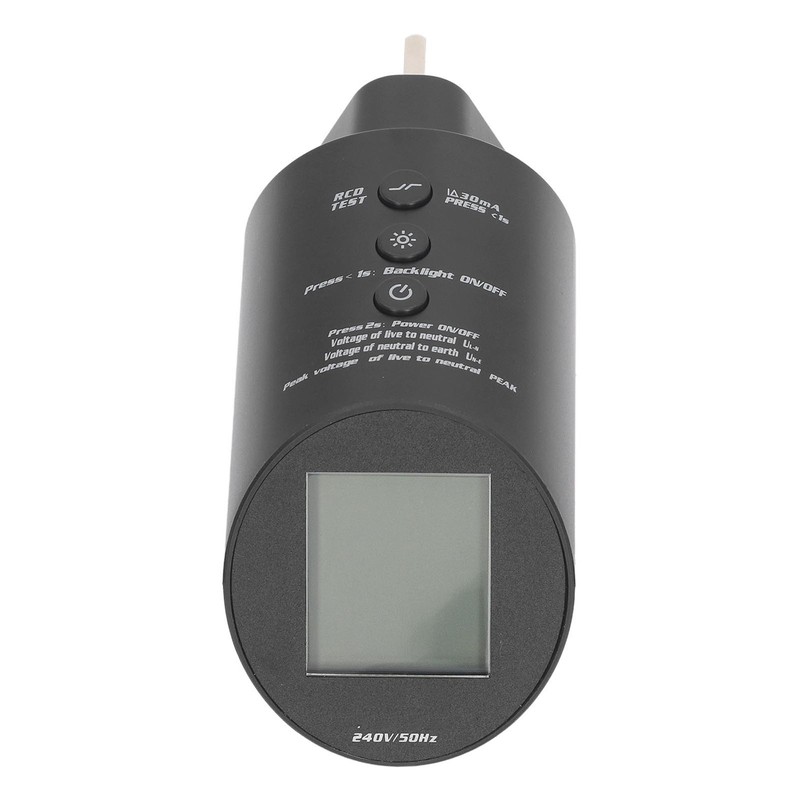 Outlet Tester Digital Display 3 Prong Electrical Receptacle Detector Socket
