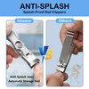 German Grip Nail Clippers with Catcher File & Safety Lock,
