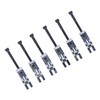 6PCS Metal Guitar Tremolo Saddles Double Locking System String Saddle