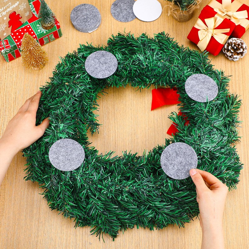 Maasechs 12 Pcs Wreath Pad Door Protector Felt Adhesive Non
