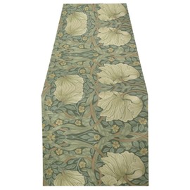 ALAZA Double-Sided William Morris Table Runner 14x108 Inches Long,Table Cloth Runner for Wedding Birthday Party Kitchen Dining Home Everyday Decor 5