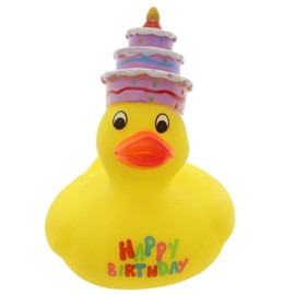 MIK funshopping Bath Duck Squeaky Duck Bath Toy (Duck Happy Birthday 2)