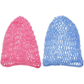 Red para Cabello de Poliéster Redecilla de Crochet Delicada para Mujeres, 2piezas que Cubren y Aseguran el Cabello, Adecuado para Maquillaje y Baño