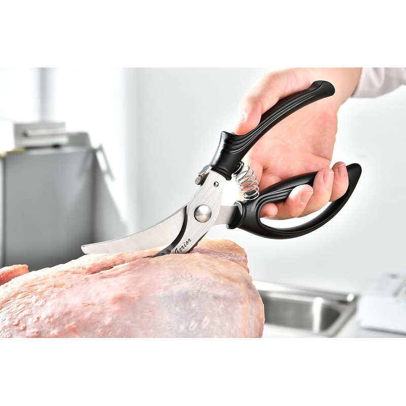 Heavy Duty Poultry Shears - Kitchen Scissors for Cutting Chicken,