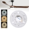 4.92 Inch LED Ceiling Fan Light Retrofit Kit,18W 3CCT 3000K
