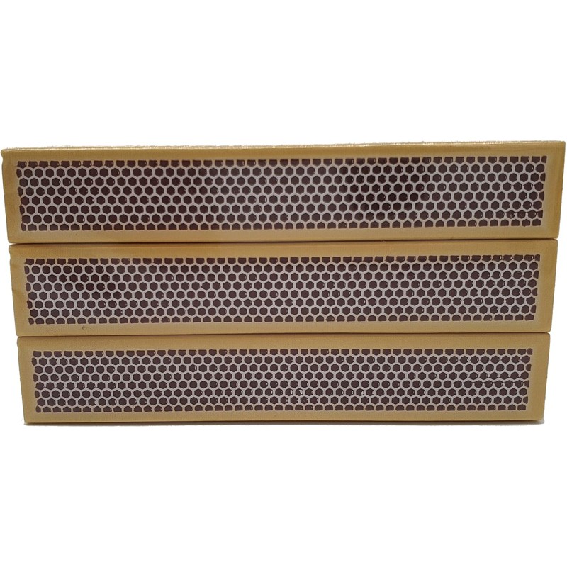 Three Stars Safety Matches, 3 Pack, Strike-On-Box