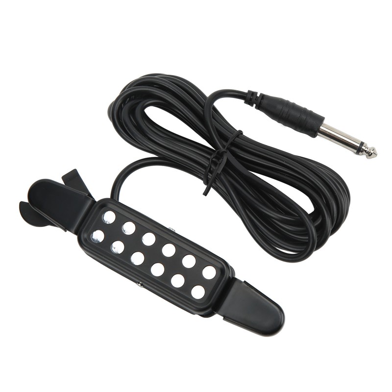Acoustic Guitar Electric Transducer Soundhole Pickup Preamplifier Punching Free Accessories