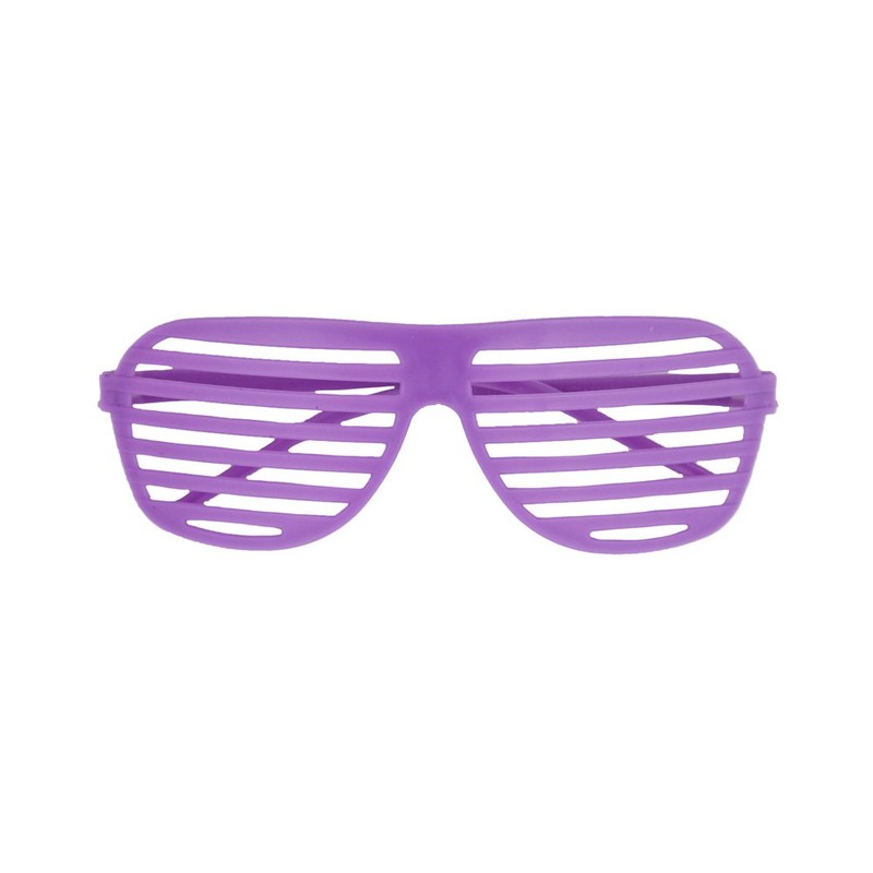 Unique Ultra-Colorful Neon Shutter Shade Novelty Glasses - 6"x 6.5"x