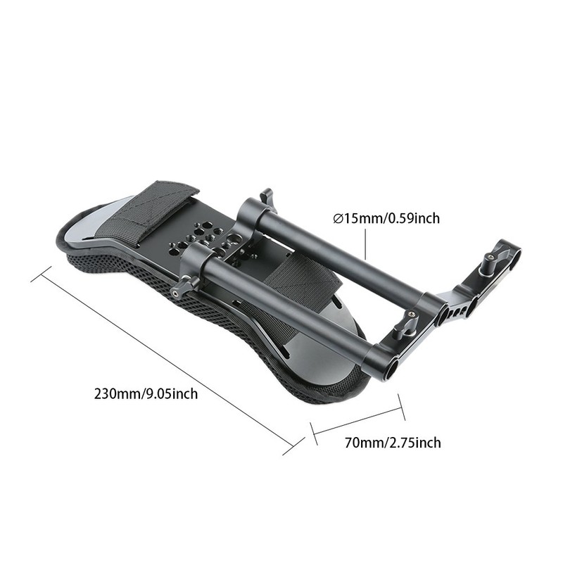 [Update Version]NICEYRIG Camera Shoulder Pad with 15mm Railblock and Aluminum