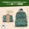 ECO CHIC Lightweight Foldable Water Resistant Backpack Rucksack Folds into