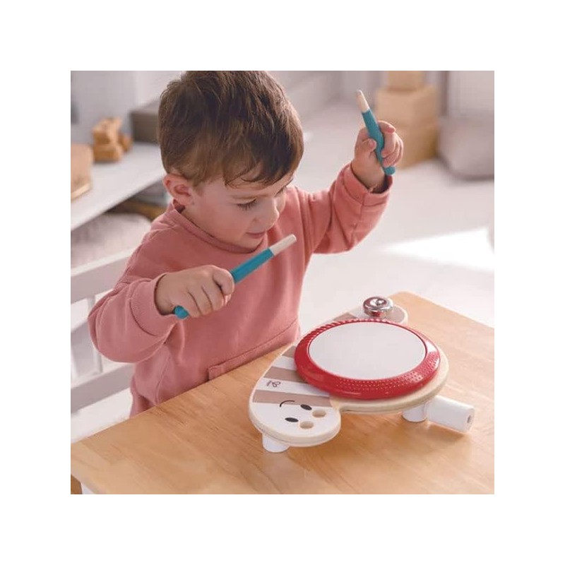 Hape Drum Slug Dan Musical Wooden Toy Preschool 18m +