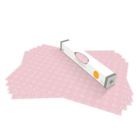The Master Herbalist Fragrant Scented Drawer Liners in a GEOMETRIC PRINT (ROLLED) | Pack of 5 Sheets | Contains Essential Oils | Made in the UK (Helebore Pink | Neroli & Bergamot)