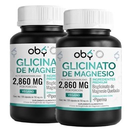 Oby Mineral Supplement Glicinato Magnesio 2920mg Porcin                                                                                               