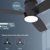 WINGBO 44 Inch Flush Mount DC Ceiling Fan with Lights