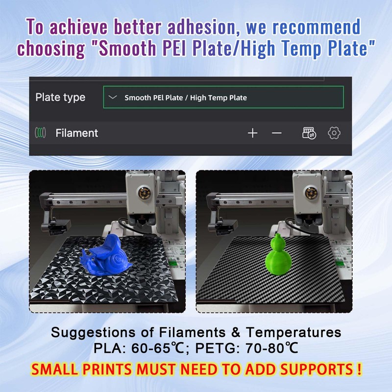 IdeaFormer-3D PEO PET Build Plate for Bambu Lab A1 Mini
