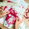 Papierdrachen Advent Calendar to Fill at Home, 24 Red and