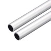 sourcing map Pack of 2 6063 Aluminium Tube, 12 mm