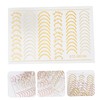 Gatuida 6Sheets Imitation Metal Line Nail Art Stickers DIY Nail