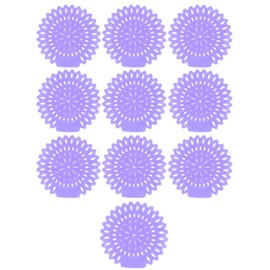10Pcs Urinal Screens Deodorizer Splash Proof Long Lasting Odor Removal Urinal Mat for Toilet Bathroom Lavender