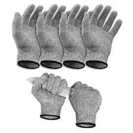 2 Pairs Cut Resistant Gloves, Cut-resistant Gloves Kitchen, High Cut Protection E, Cut Resistant Gloves for Daily Use, Kitchen Gloves, M
