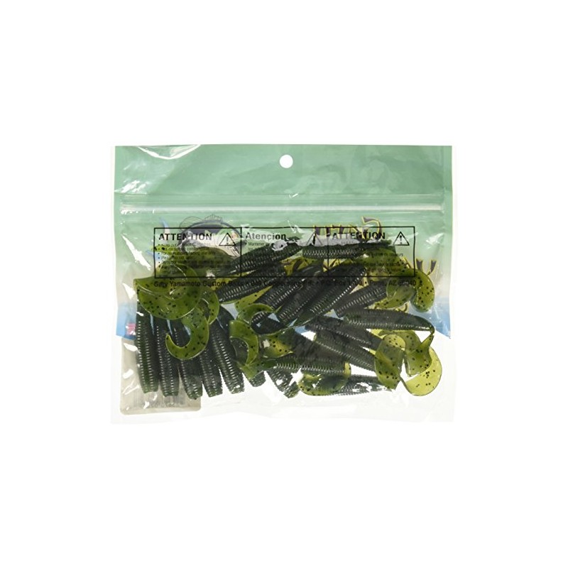 Yamamoto 4" Fishing Single Tail Grub - Swimming Soft Plastic