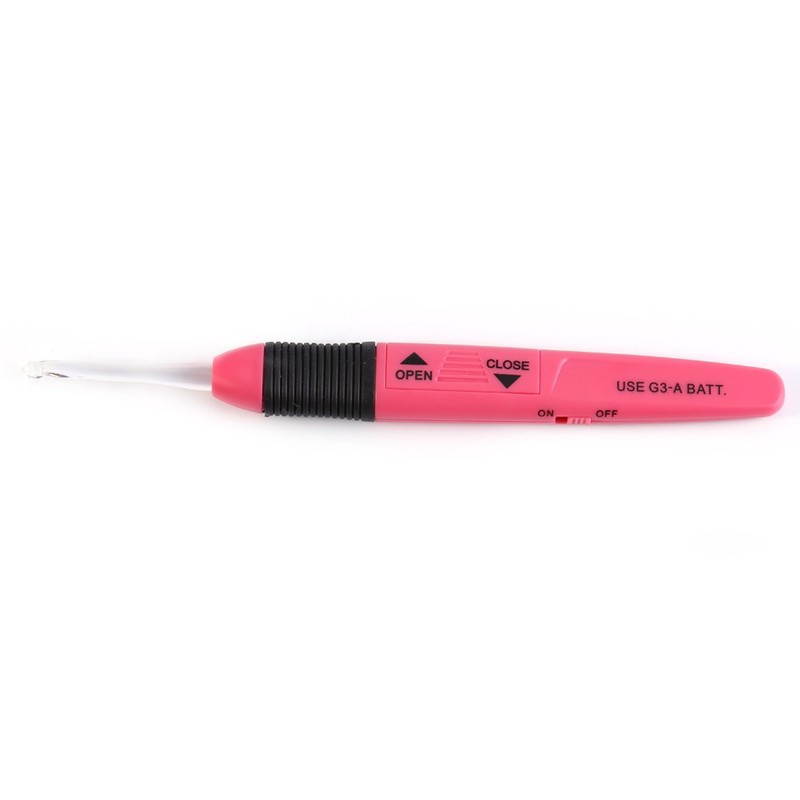 LED Crochet Hook, 1Pcs Led Light Up Crochet Hook Craft