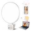 Selfie Light, EcoBasic Full-Screen Rechargeable Clip on Ring Light with