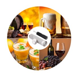 Yosoo Coladores De Cerveza, Filtro De Cerveza De Malla De 300 Micras Filtro De Malla De LúPulo De Cerveza Casero De Acero Inoxidable con Cerdas RíGidas para Barriles De Plata Cornelius Corny Keg