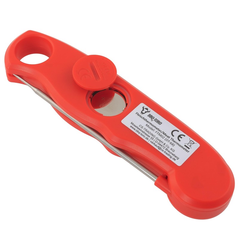 BBQ-Toro Grillthermometer mit LCD Display | Bratenthermometer digital -50 °C