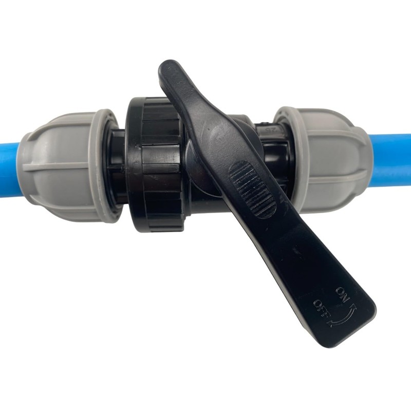 MDPE Water Supply Pipe connectors Flow Valve to Adjust The