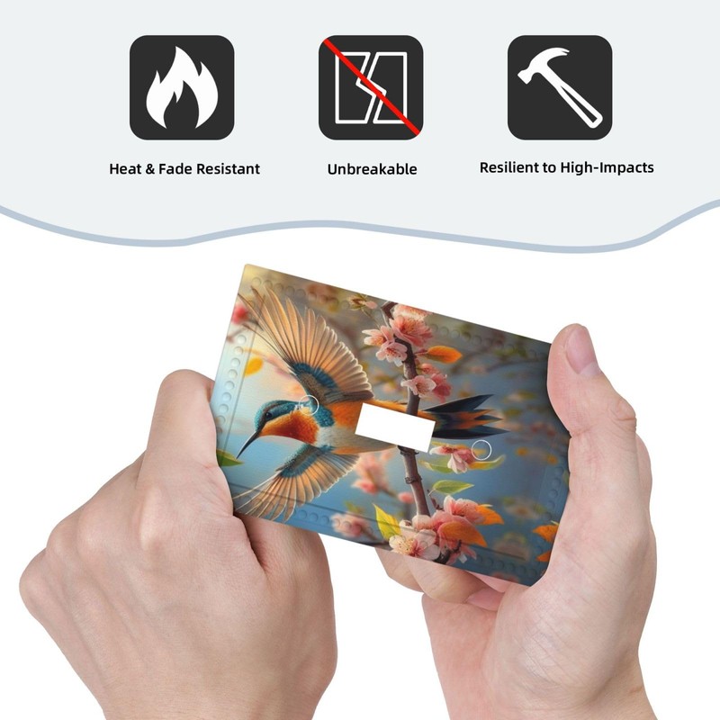 HLCoChT Decorative Art Light Switch Covers Hummingbird & Blossom Switch