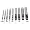 uxcell 9Pcs Steel Hollow Punch Set 2.5mm to 10mm Leather