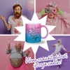 glitzertassen.de® On the floor of the facts, cup with glitter,