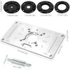 Router Table Insert Plate, Aluminum Router Plate for Woodworking Benches